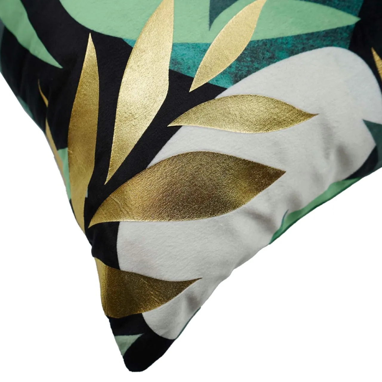 douceur d'intu017drieur Housse de coussin carrée velours (40 x 40 cm) Boréale Vert Online