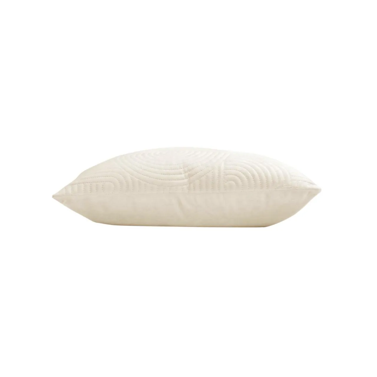 douceur d'intu017drieur Housse de coussin carrée velours (40 x 40 cm) Circles Ecru Online
