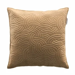 DOUCEUR D'INTERIEUR Housse de coussin carrée velours (60 x 60 cm) Solange Taupe