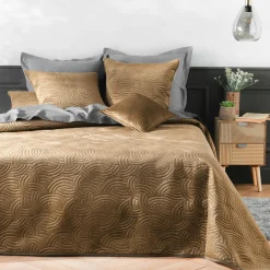 DOUCEUR D'INTERIEUR Housse de coussin carrée velours (60 x 60 cm) Solange Taupe