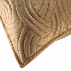DOUCEUR D'INTERIEUR Housse de coussin carrée velours (60 x 60 cm) Solange Taupe