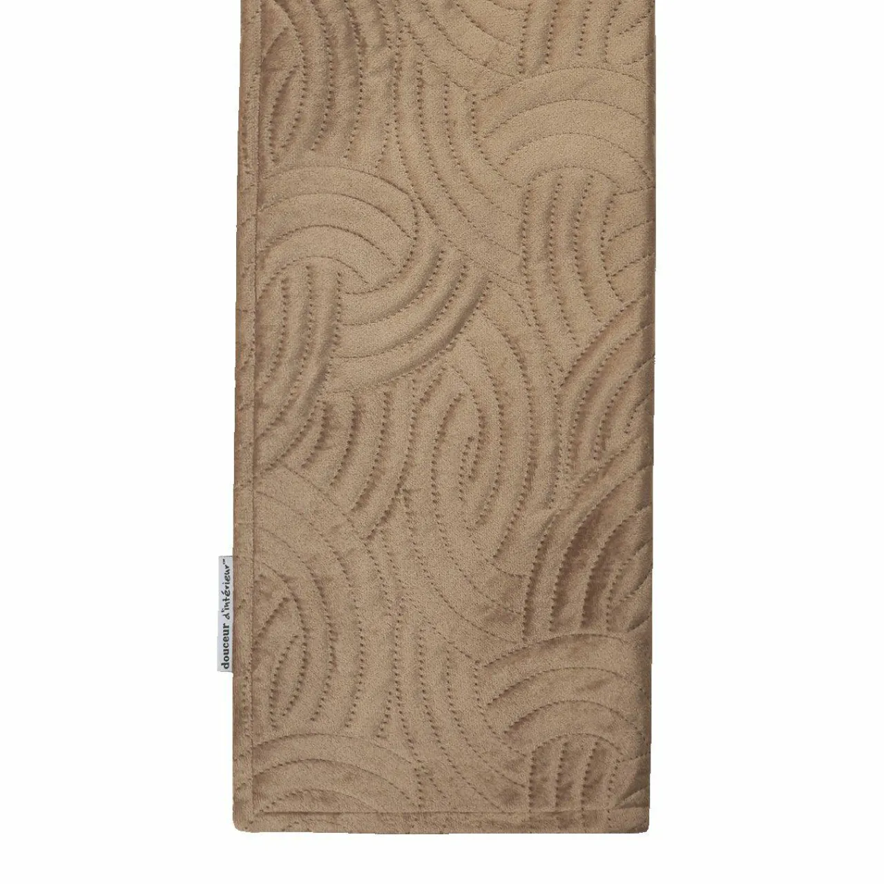 DOUCEUR D'INTERIEUR Housse de coussin carrée velours (60 x 60 cm) Solange Taupe