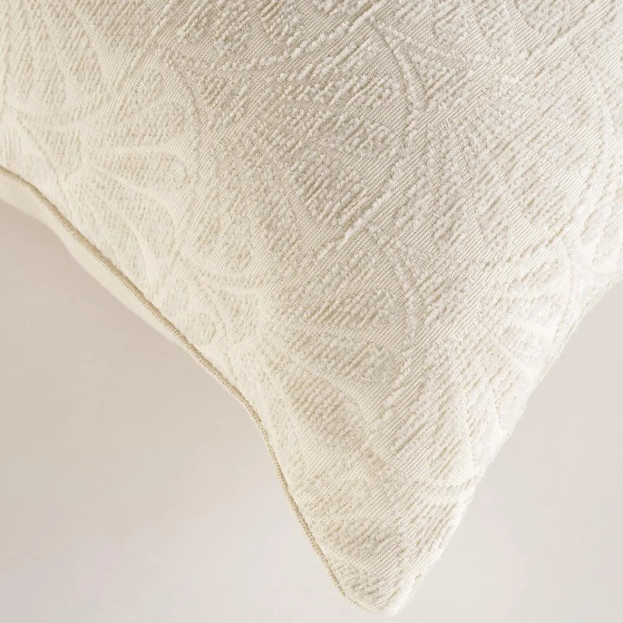 douceur d'intu017drieur Housse de coussin carrée (40 x 40 cm) Echo Ecru Discount