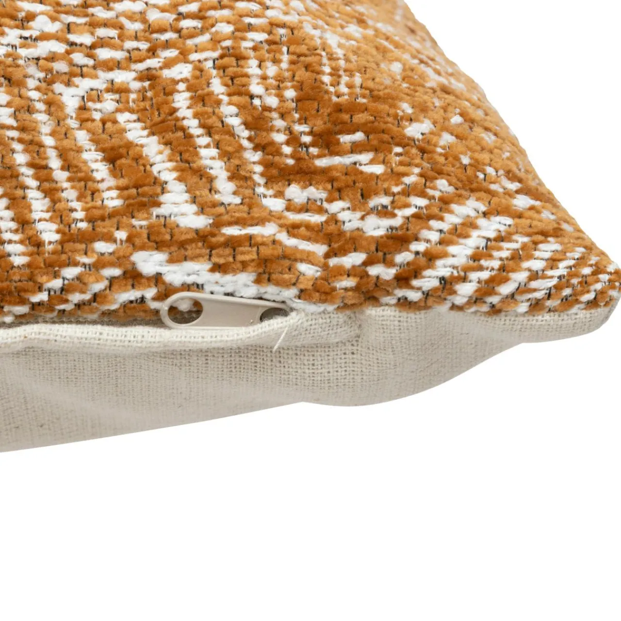 Atmosphera, cru017dateur d'intu017drieur Housse de coussin carrée (40 x 40 cm) Jeni Marron Sale