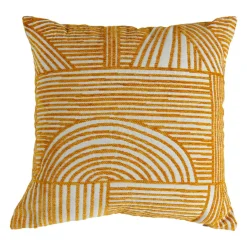 OSTARIA Housse de coussin carrée (40 x 40 cm) Saha Jaune Sale
