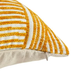 OSTARIA Housse de coussin carrée (40 x 40 cm) Saha Jaune Sale