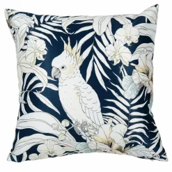 OSTARIA Housse de coussin carrée (40 x 40 cm) Tropical e Bleu Sale