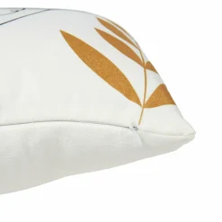 OSTARIA Housse de coussin carrée (40 x 40 cm) Visage Multicolore Blanc