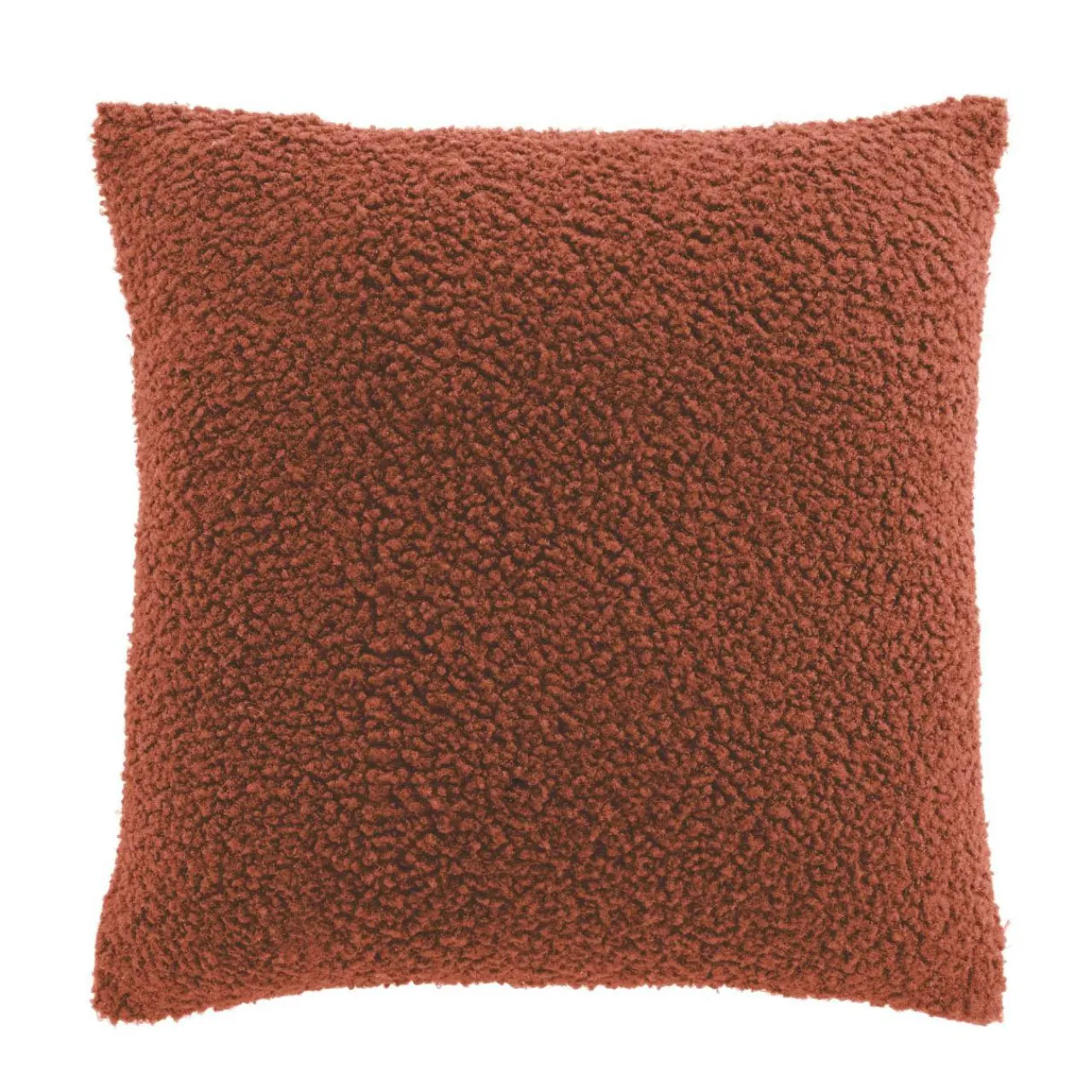 douceur d'intu017drieur Housse de coussin carrée (40 x 40 cm) Woolen Terracotta Best