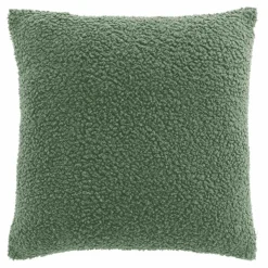 douceur d'intu017drieur Housse de coussin carrée (40 x 40 cm) Woolen sauge Vert Hot