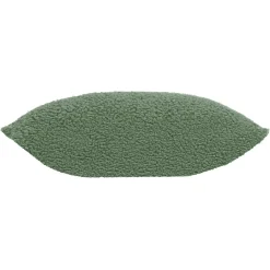douceur d'intu017drieur Housse de coussin carrée (40 x 40 cm) Woolen sauge Vert Hot