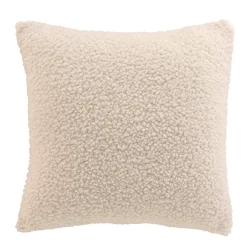 douceur d'intu017drieur Housse de coussin carrée (40 x 40 cm) Woolen Ecru Discount