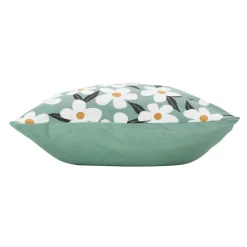 DOUCEUR D'INTERIEUR Housse de coussin coton (40 x 40 cm) Darcy Vert sauge Sale
