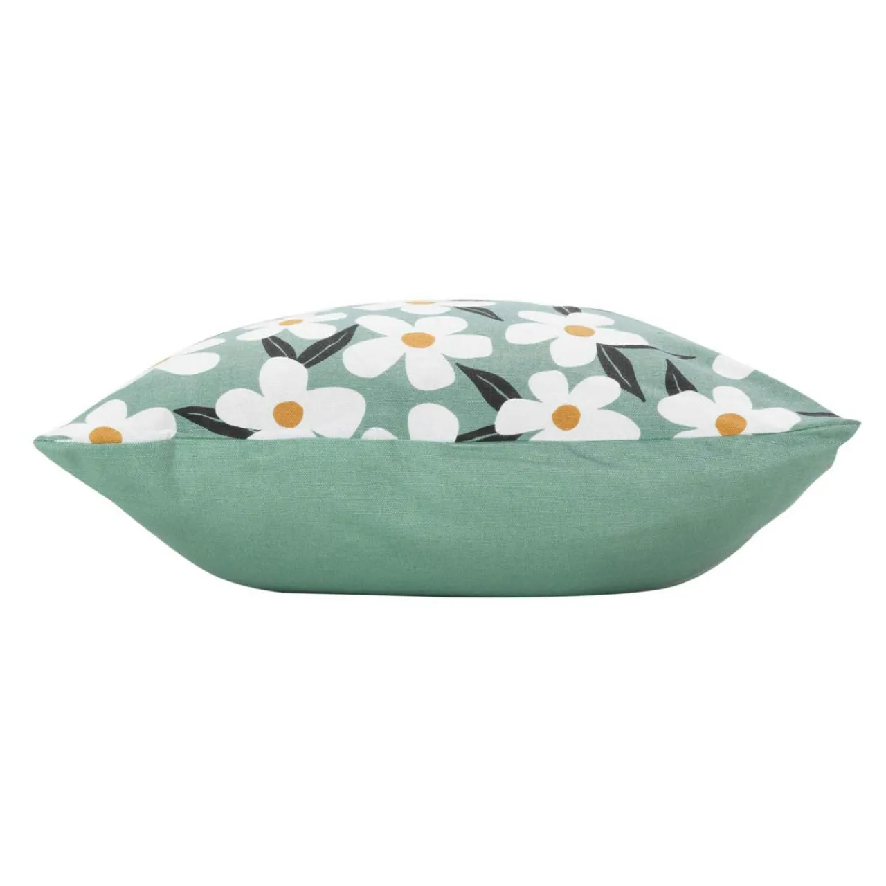 DOUCEUR D'INTERIEUR Housse de coussin coton (40 x 40 cm) Darcy Vert sauge Sale