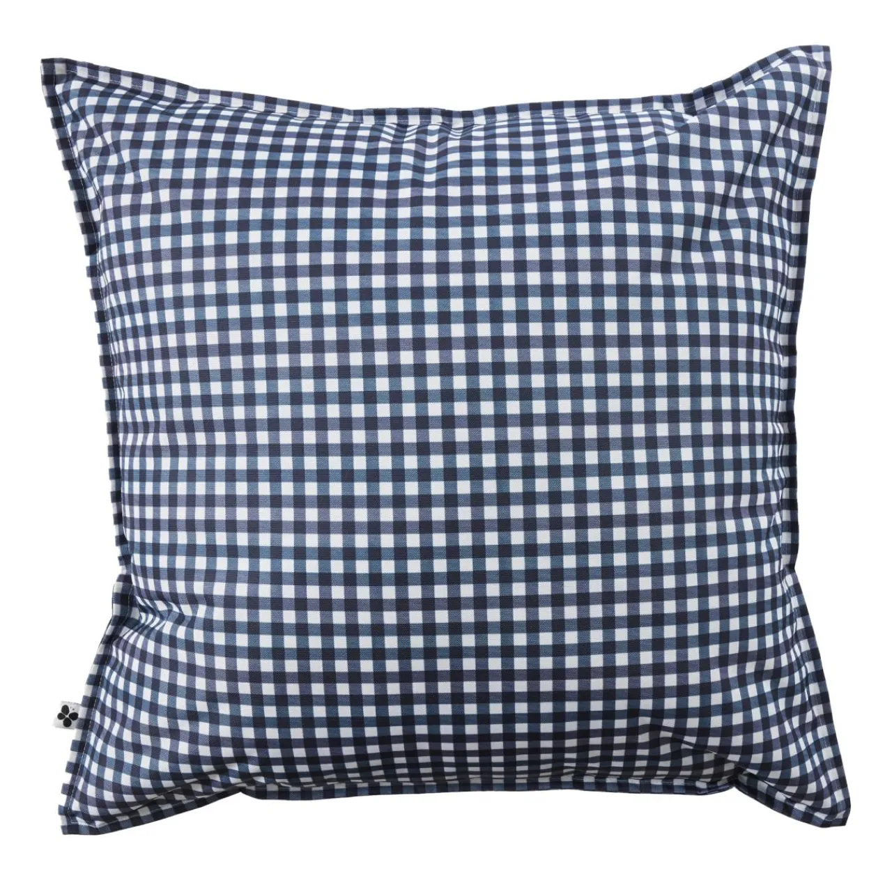 EMINZA Housse de coussin extérieur carrée (60 x 60 cm) Vickie Bleu nuit Vichy bleu Best