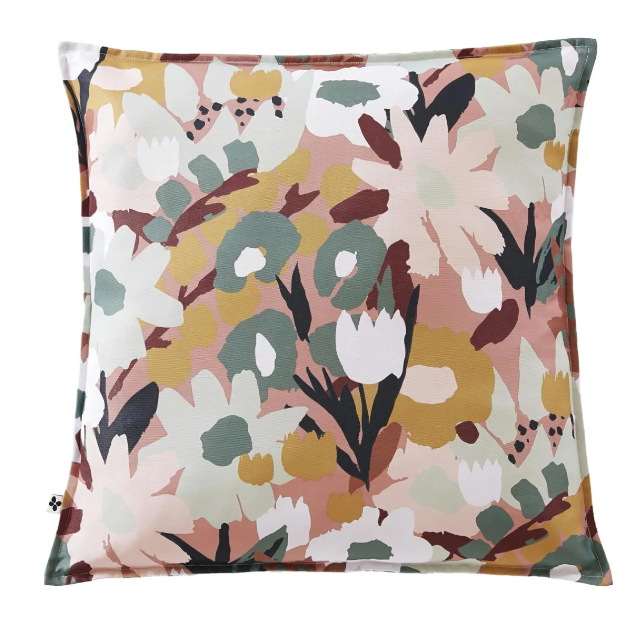 L'effet papillon Housse de coussin extérieur carrée (60 x 60 cm) Léane Multicolore Discount