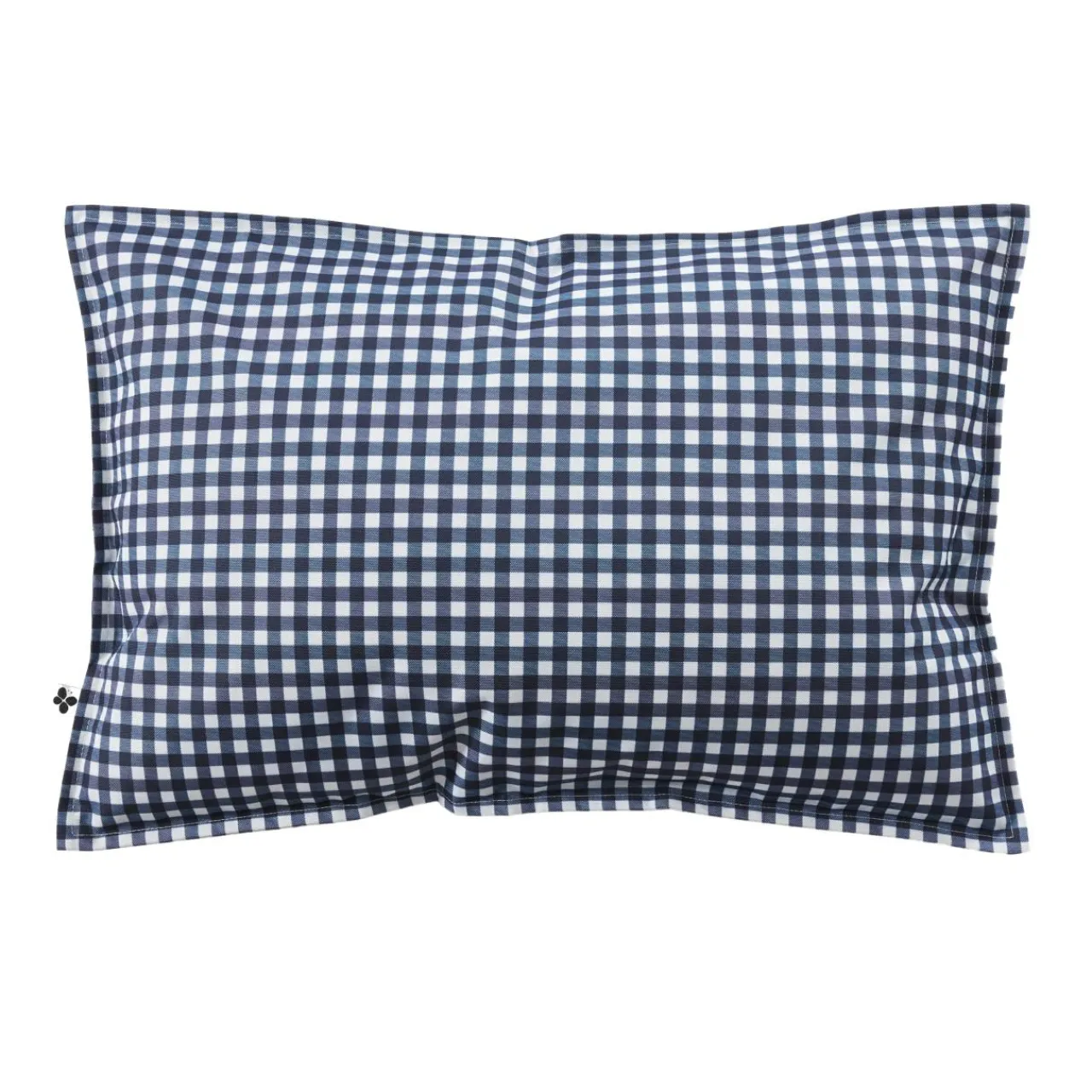 EMINZA Housse de coussin extérieur rectangulaire (40 x 60 cm) Vickie Bleu nuit Vichy bleu Hot
