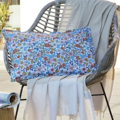 L'effet papillon Housse de coussin extérieur rectangulaire (40 x 60 cm) Danaé Multicolore Outlet