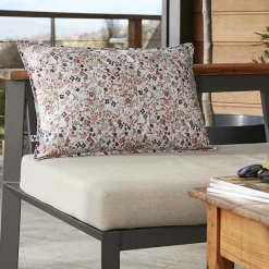 L'effet papillon Housse de coussin extérieur rectangulaire (40 x 60 cm) Capucine Beige New