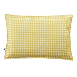 EMINZA Housse de coussin extérieur rectangulaire (40 x 60 cm) Vickie Jaune Vichy jaune Outlet