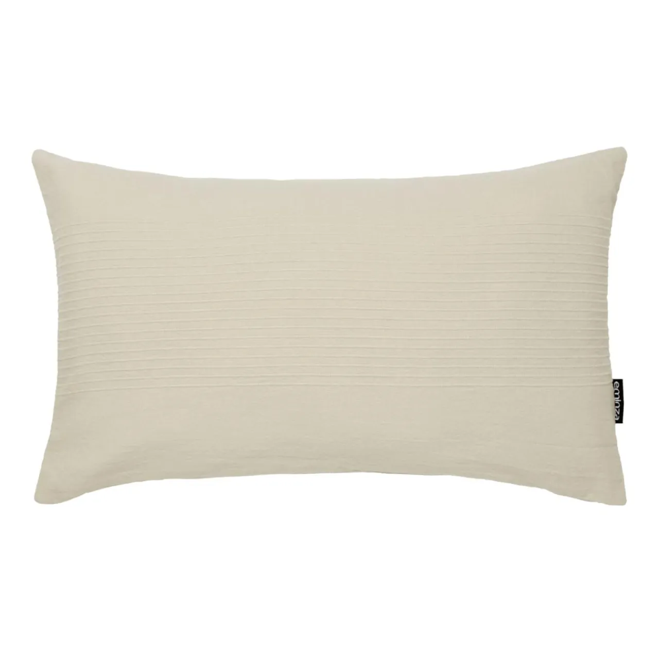 EMINZA Housse de coussin rectangulaire coton tissé (30 x 50 cm) Léa pampa Beige Hot