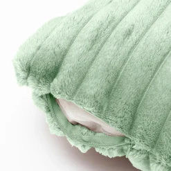 EMINZA Housse de coussin rectangulaire flanelle (30 x 50 cm) Dune Vert sauge