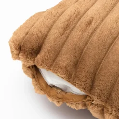 EMINZA Housse de coussin rectangulaire flanelle (30 x 50 cm) Dune Camel New