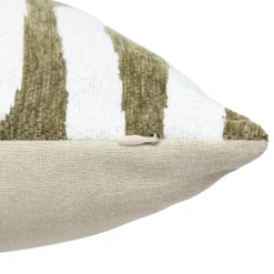 Atmosphera, cru017dateur d'intu017drieur Housse de coussin rectangulaire (30 x 50 cm) Jeni Vert kaki