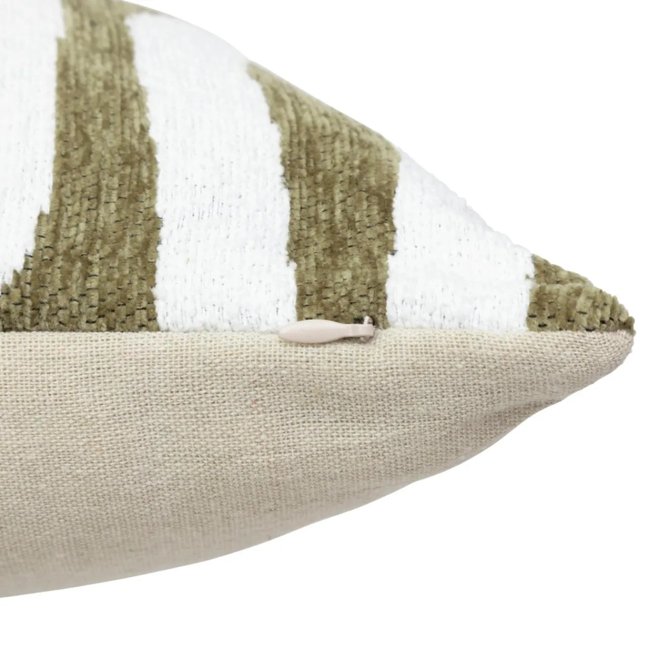 Atmosphera, cru017dateur d'intu017drieur Housse de coussin rectangulaire (30 x 50 cm) Jeni Vert kaki