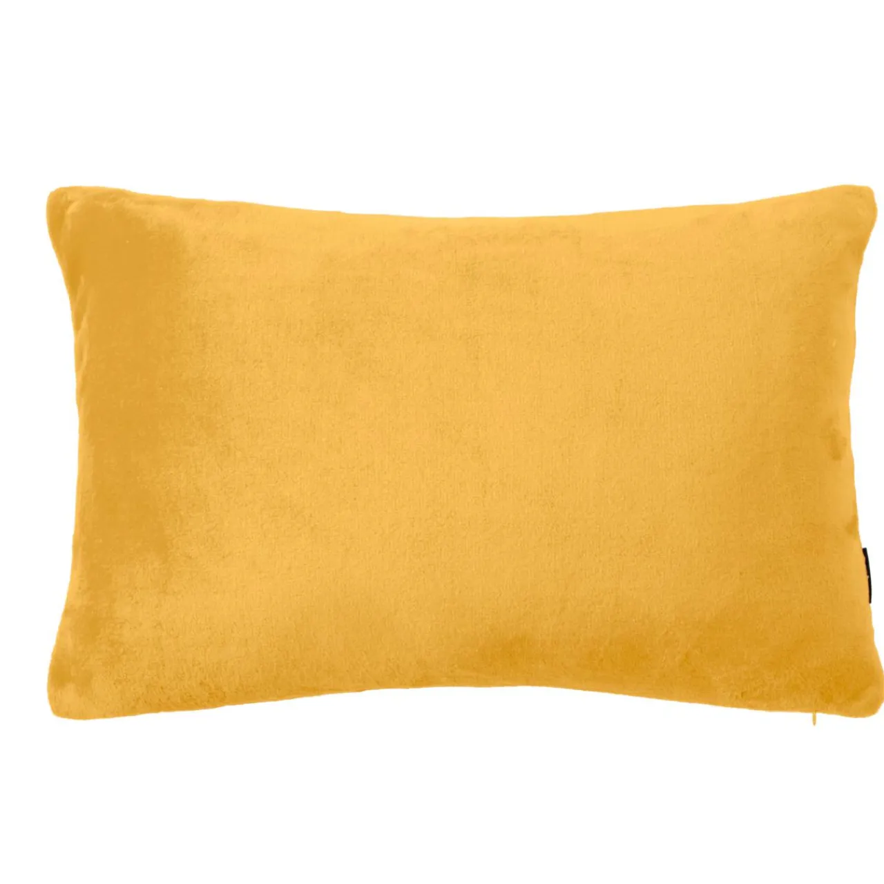 EMINZA Housse de coussin rectangulaire flanelle (40 x 60 cm) Didou Jaune moutarde Best
