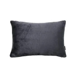 EMINZA Housse de coussin rectangulaire flanelle (40 x 60 cm) Didou Gris Anthracite Outlet