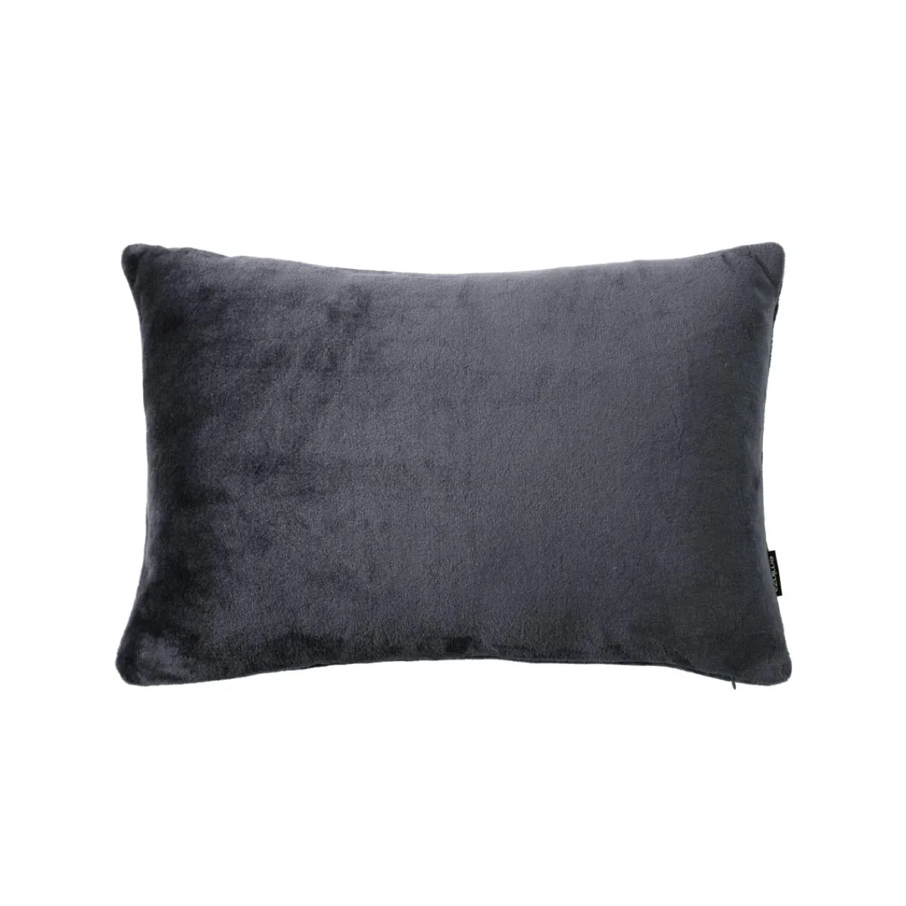 EMINZA Housse de coussin rectangulaire flanelle (40 x 60 cm) Didou Gris Anthracite Outlet
