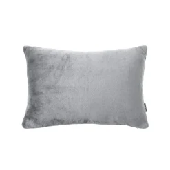 EMINZA Housse de coussin rectangulaire flanelle (40 x 60 cm) Didou Gris clair New
