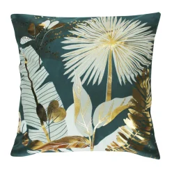 DOUCEUR D'INTERIEUR Housse de coussin velours (40 x 40 cm) Prusseor e Vert