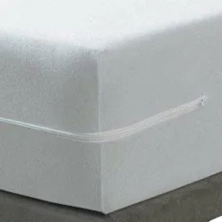 BLEU CALIN Housse de matelas intégrale anti-punaises de lit (90 x 190 cm) Ombeline he Blanc Discount