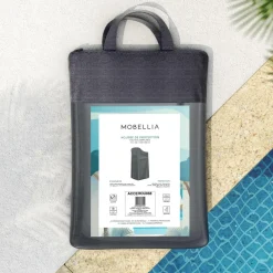 MOBELLIA Housse de protection imperméable pour Chaises et Fauteuils (H120/160 cm) Murano Gris Anthracite Hot