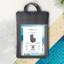 MOBELLIA Housse de protection Imperméable pour Pile de Chaises (H80/120 cm) Gris Hot