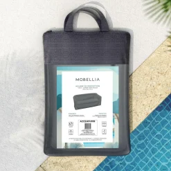 MOBELLIA Housse de protection imperméable pour Canapé 3 places (190 x 76 cm) Calvi Gris Anthracite Discount