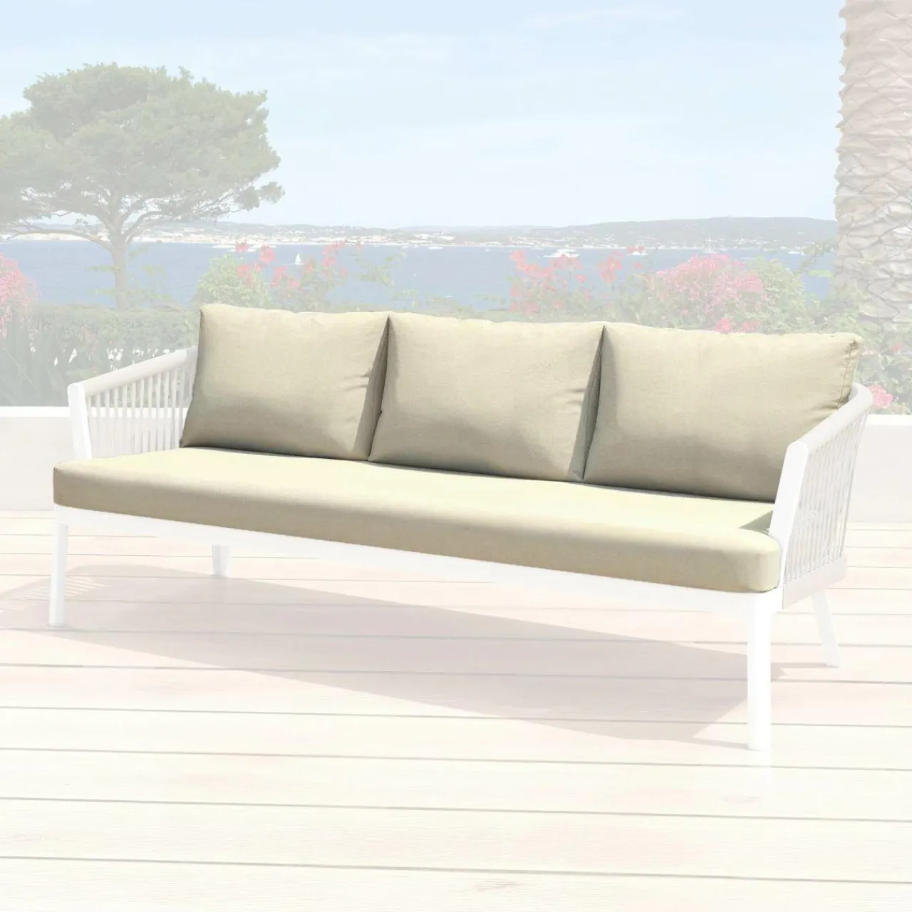 MOBELLIA Housses de coussin de remplacement pour Canapé 3 places Amalfi Beige Online