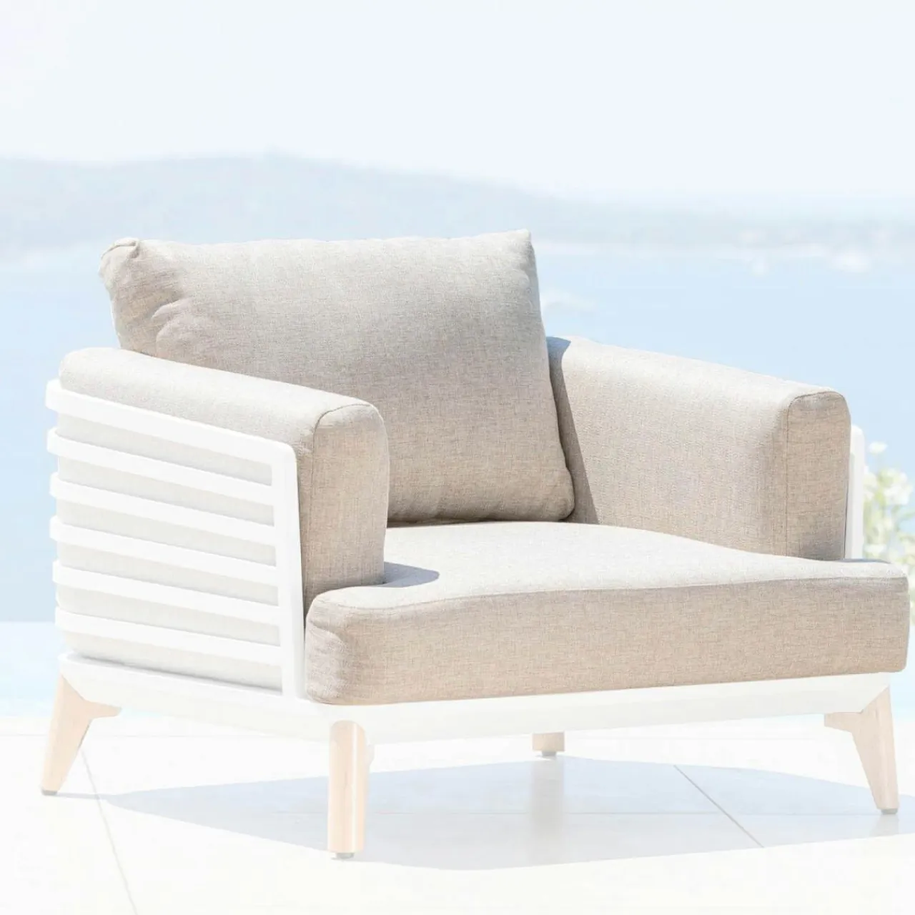 MOBELLIA Housses de coussin de remplacement pour Fauteuil Monte Carlo Taupe Online