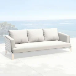 MOBELLIA Housses de coussin de remplacement pour Canapé 3 places Monte Carlo Gris clair Online