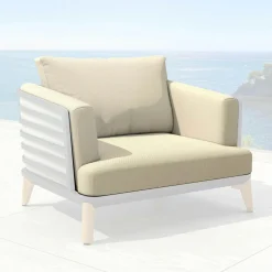 MOBELLIA Housses de coussin de remplacement pour Fauteuil Monte Carlo Beige