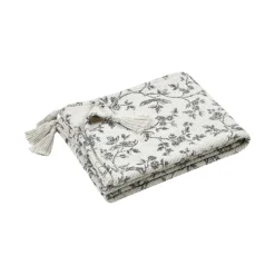 STOF Jeté de canapé coton recyclé (125 x 150 cm) Clarine Ecru Sale