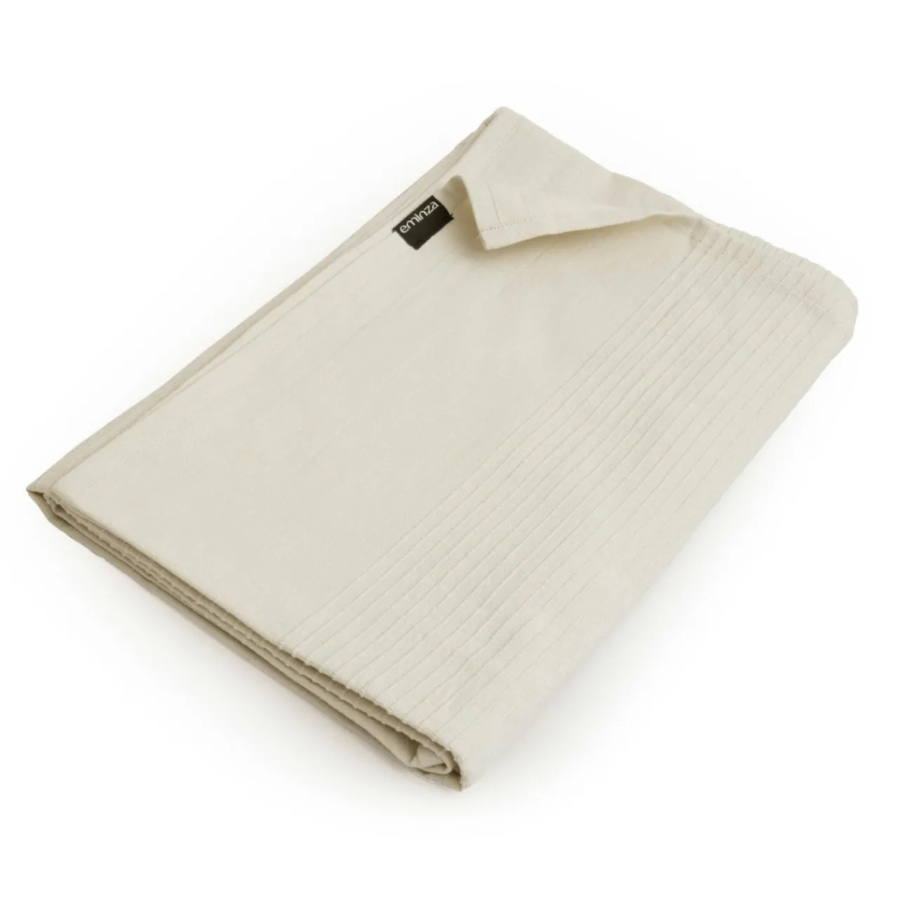 EMINZA Jeté de lit coton tissé (130 x 160 cm) Léa pampa Beige New