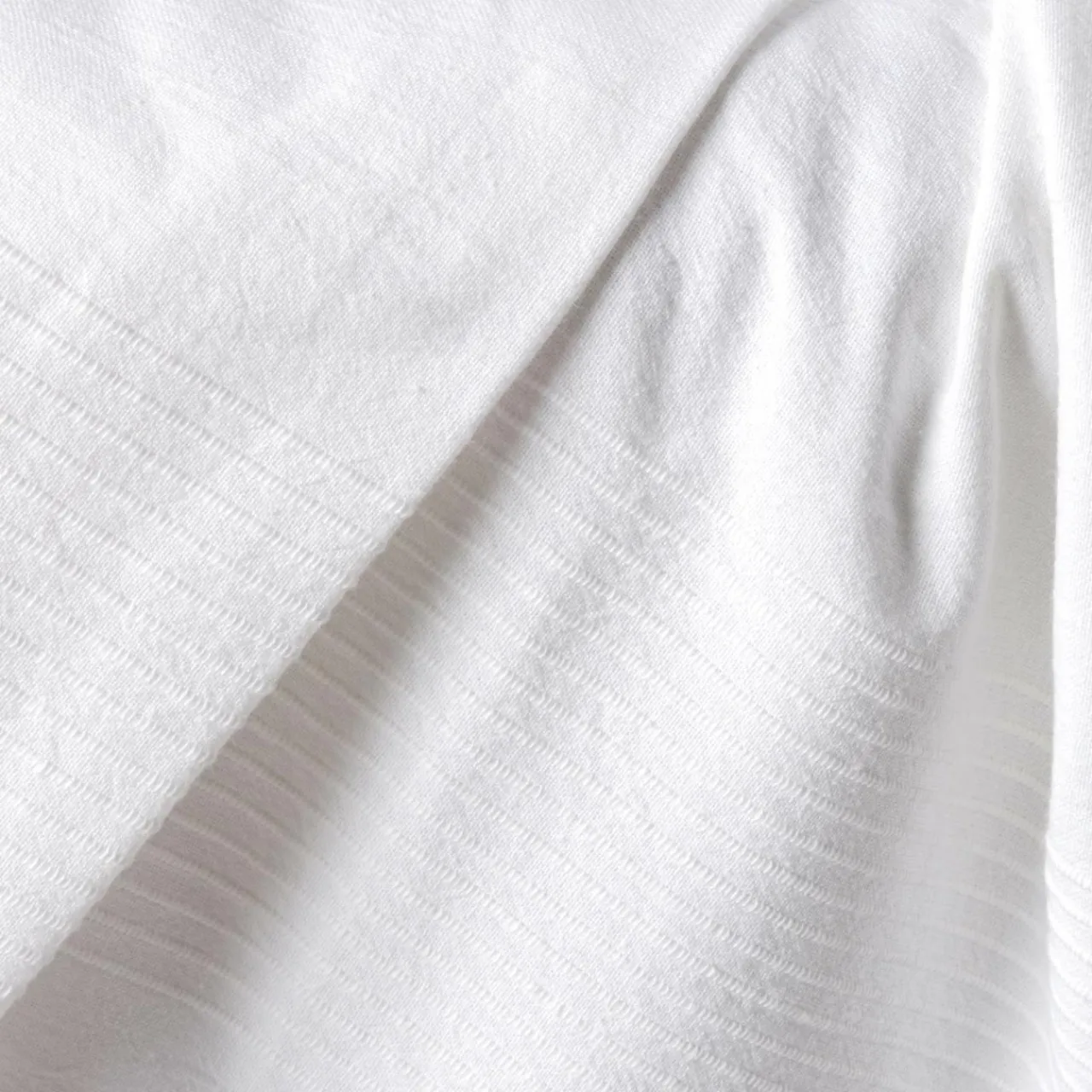 EMINZA Jeté de lit coton tissé (130 x 160 cm) Léa Blanc