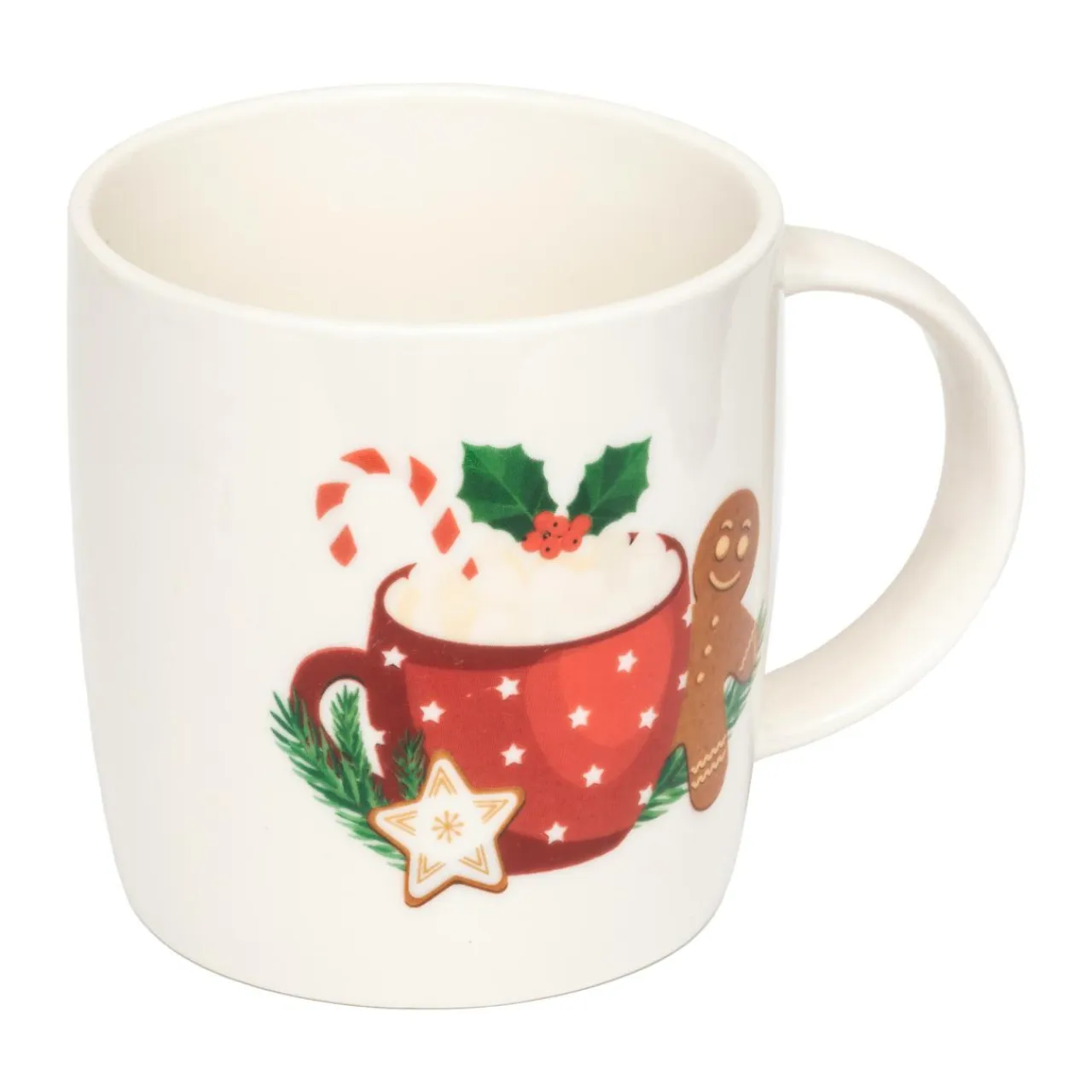 JJA Kit de barista Cappuccino Noël gourmand Blanc