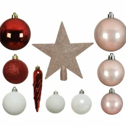 KAEMINGK Kit de décoration de sapin de Noël Novae multi Rose poudré