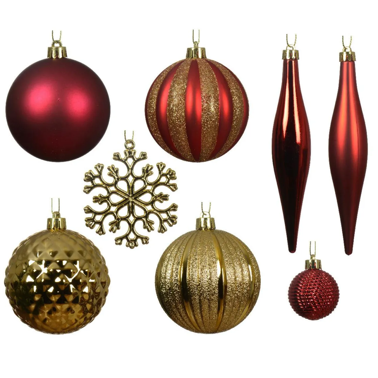 KAEMINGK Kit de décoration de sapin de Noël Christmas et or clair Bordeaux Discount