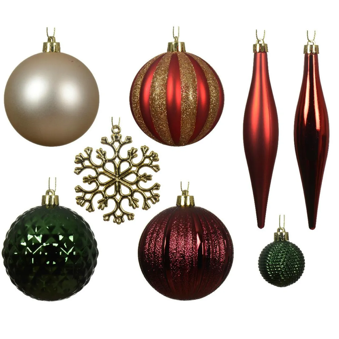 KAEMINGK Kit de décoration de sapin de Noël Christmas rouge et or Vert Clearance