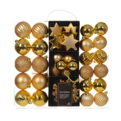 KAEMINGK Kit de décation de Sapin de Noël (40 pcs) Cristal Or Clearance